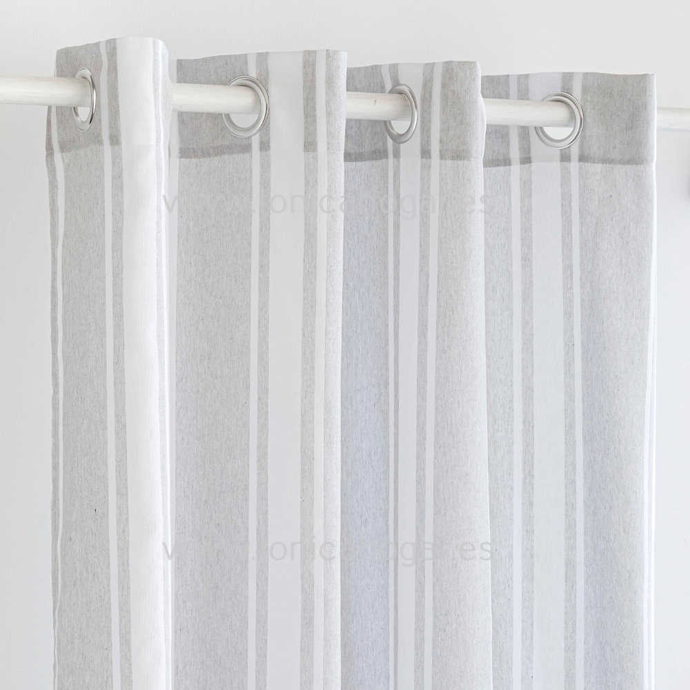 Cortina Confeccionada Tabarca Visillo de Sansa Perla Cortina 150x260 Ollaos Cortina 200x260 Ollaos Perla 