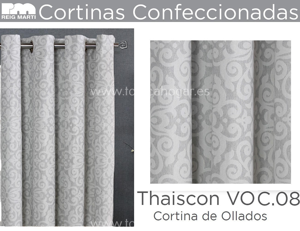 Cortina Confeccionada Thaiscon Gris Reig Marti 
