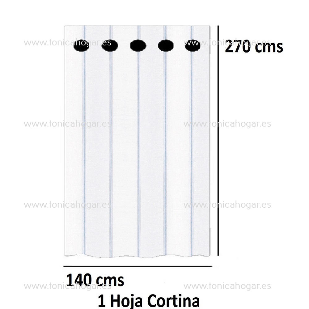 Cortina Confeccionada Veny de Reig Marti Celeste Cortina 140x270 Ollaos 