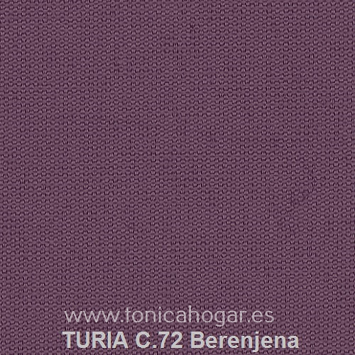 Cortina Ollaos Turia de Cañete C.72 Berenjena Cortina 140x270 