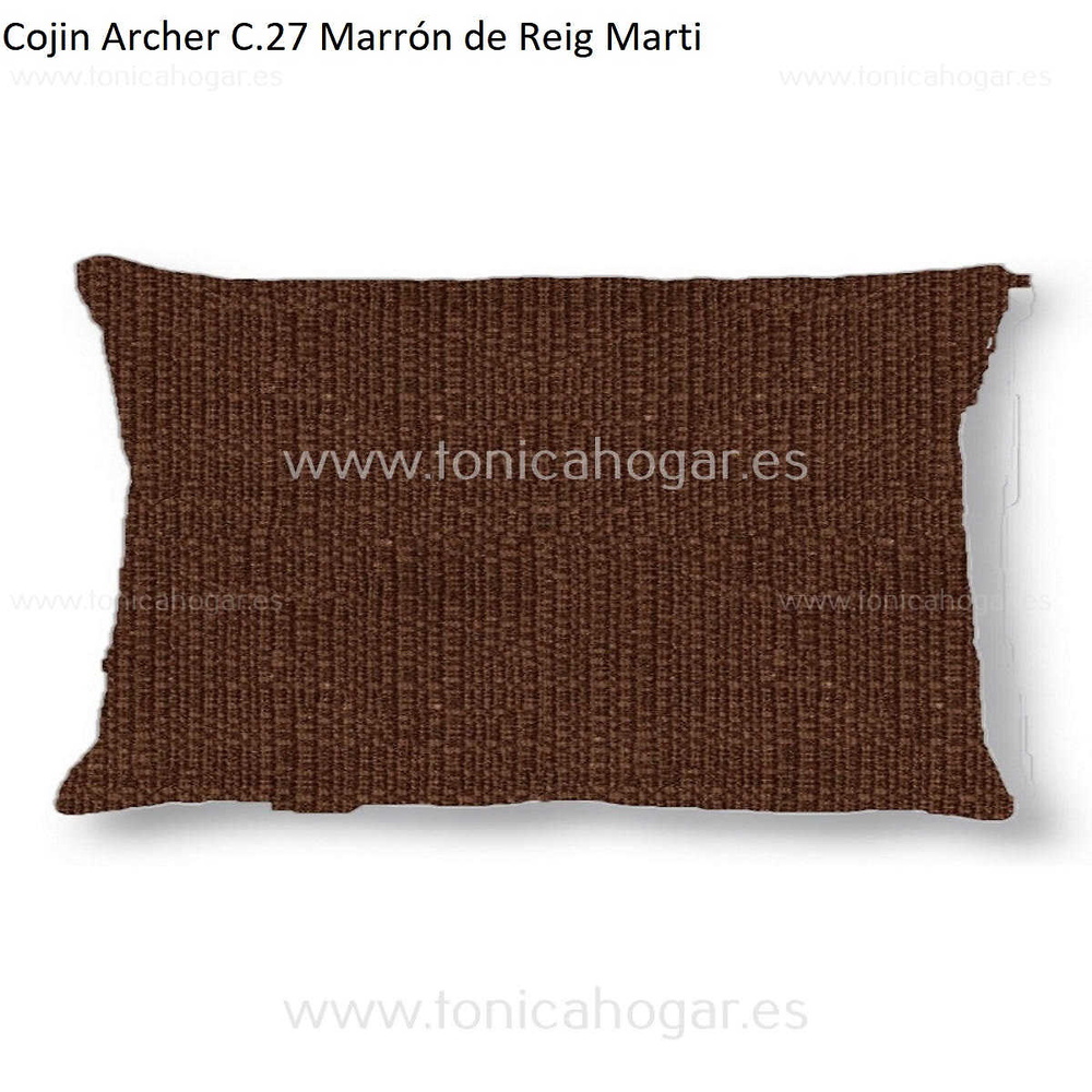 Cuadrante Con Relleno Archer Reig Marti Marrón Cojín 30x50 