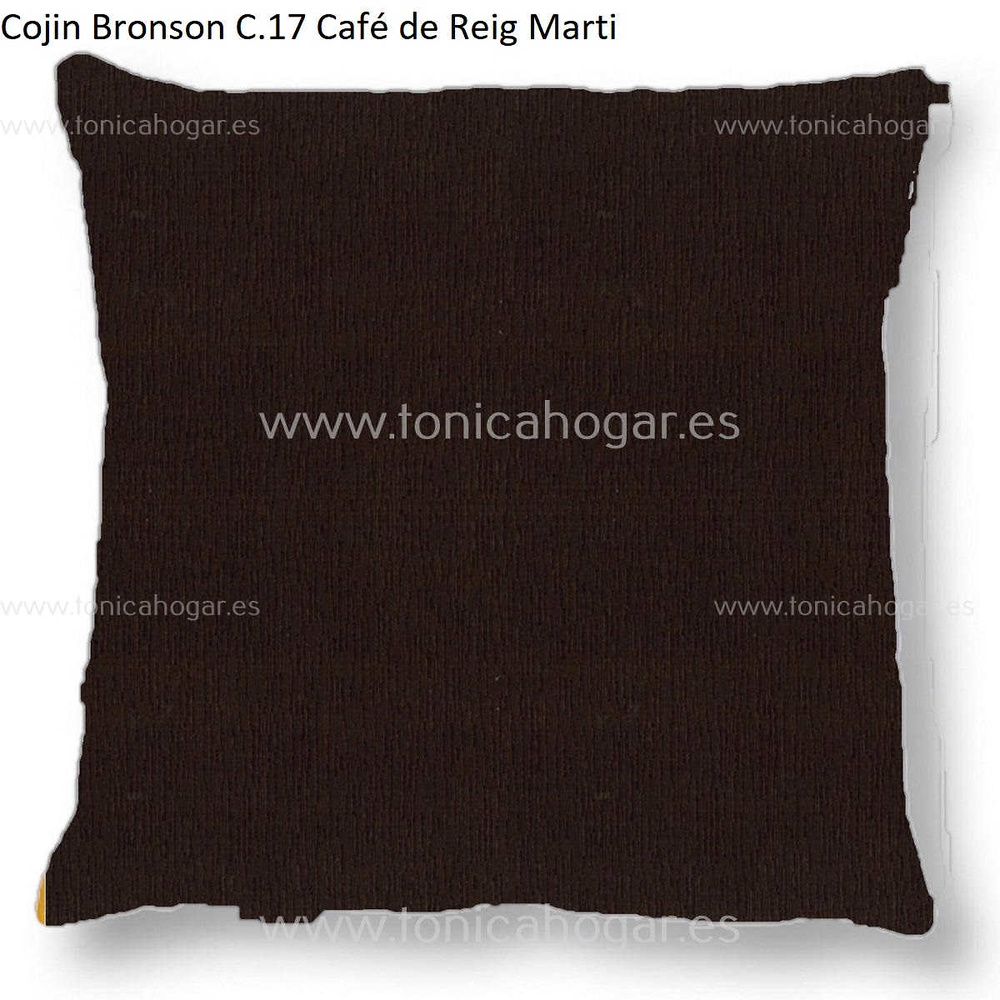 Cuadrante Con Relleno Bronson Reig Marti Café Cojín 50x50 