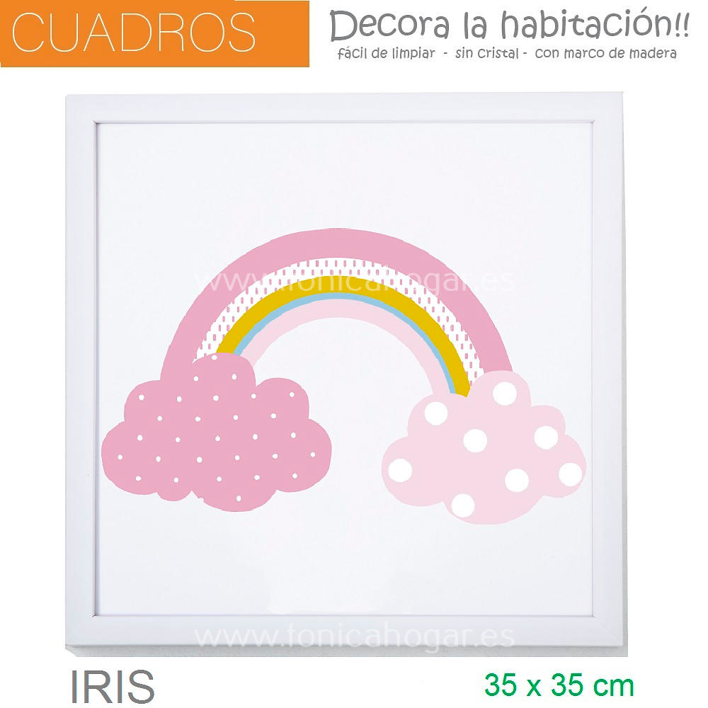 Cuadro Para Pared Iris 1 de Sansa Rosa Cuadro Pared 35x35 