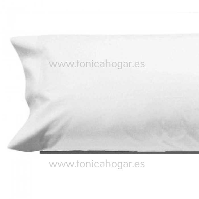 Detalle Funda Almohada Dúo Funda Nórdica Ciro Azul de Cañete con Funda Almohada Play /FA C.01 Blanco de Cañete 