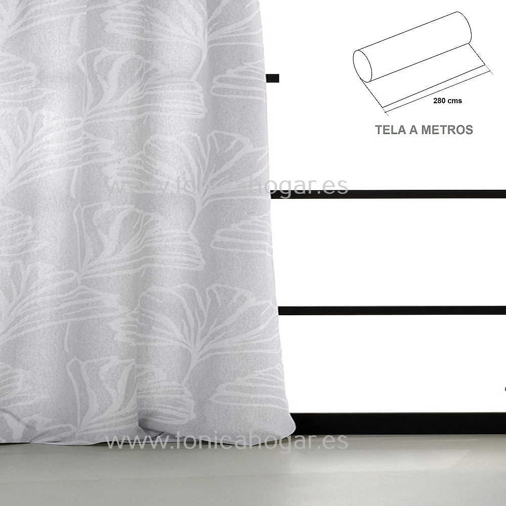 Detalle Tejido Dúo Funda Nórdica Enoli Gris de Cañete con Metraje Enoli/MT C.91 Gris de Cañete 