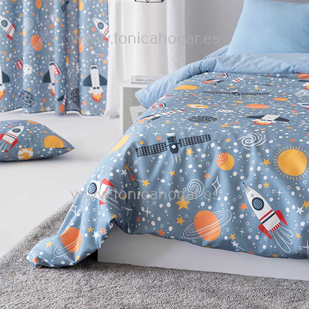 Detalle Dúo Funda Nórdica Galaxia de Confecciones Paula 