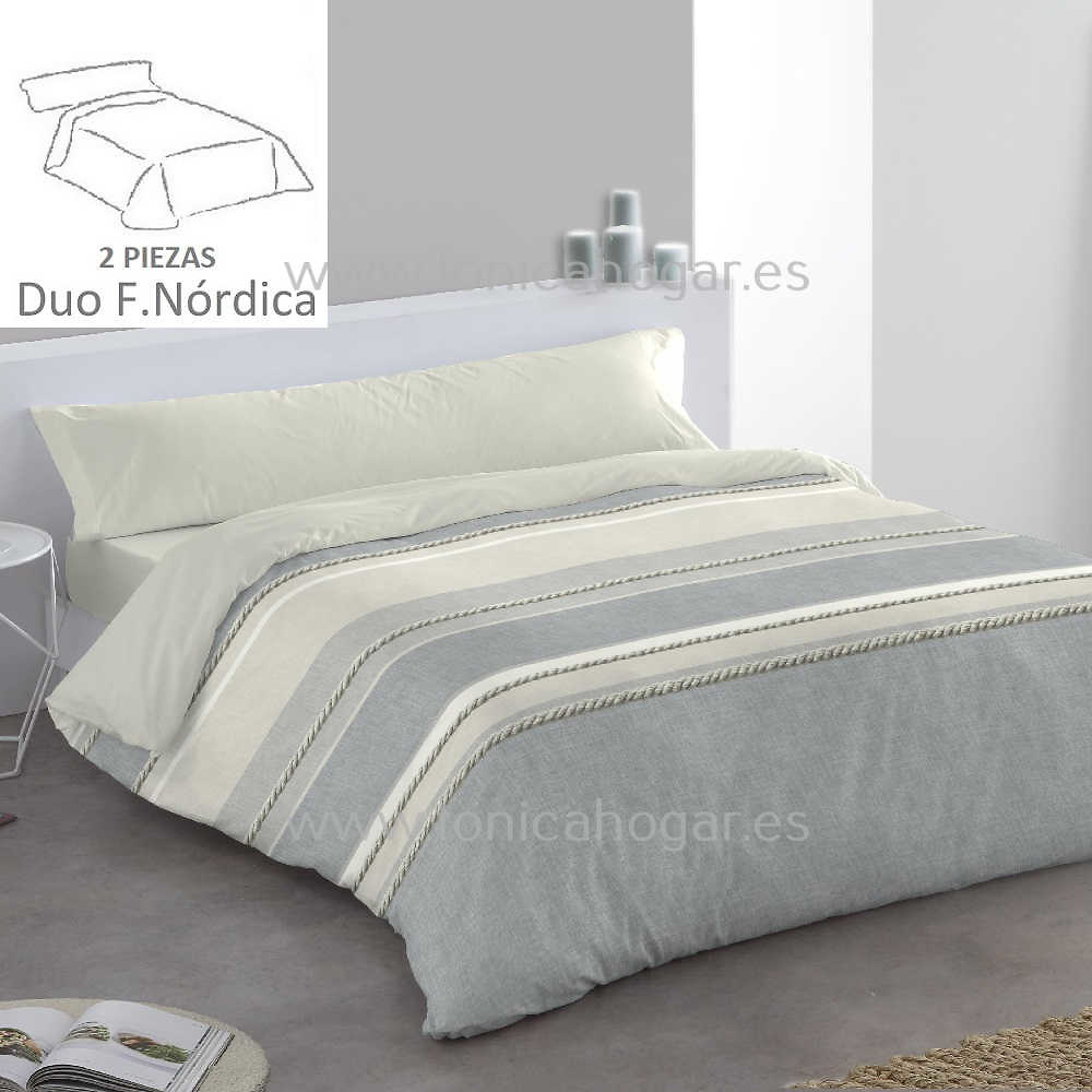 Dúo Funda Nórdica Nador Gris de Tejidos JVR Gris Dúo Funda Nórdica 090 150x220+50 Dúo Funda Nórdica 105 180x220+50 Gris Dúo Funda Nórdica 135/140 220x220+50 Gris Dúo Funda Nórdica 150 240x220+50 Gris Dúo Funda Nórdica 160 250x220+50 Gris Dúo Funda Nórdica 180 270x240+30 Gris 