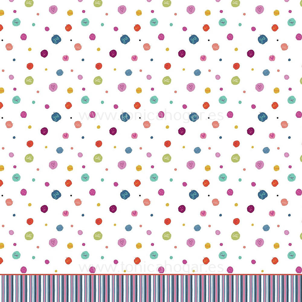 Detalle Funda Almohada Duo Funda Nórdica Joy Multicolor de Jvr con Metraje Joy/300MT C.060 Multicolor de Tejidos JVR 