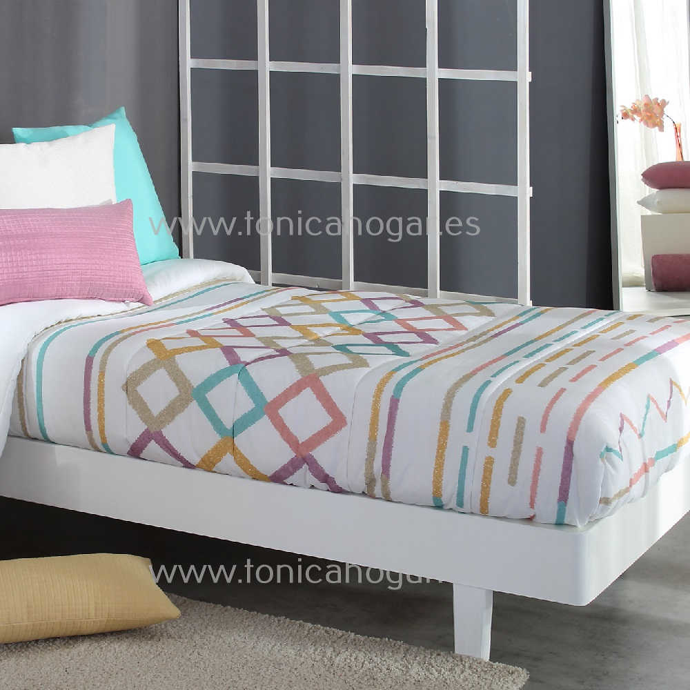 Sofá cama pequeño moderno con cojines laterales – Laura