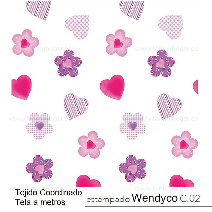 Detalle Tejido Edredón Conforter Wendyco 02 Chicle de Reig Marti con Metraje Wendyco/MT C.02 Chicle de Reig Marti 