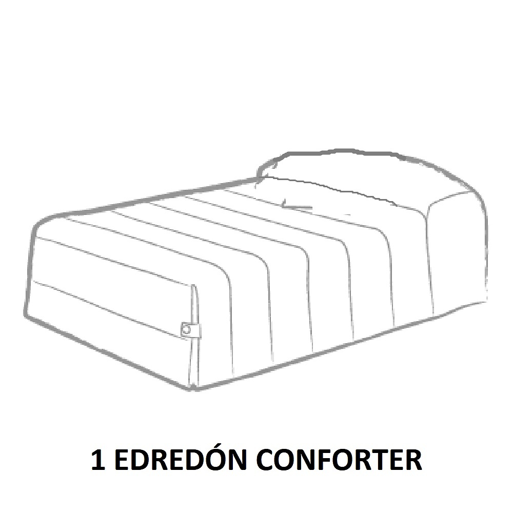 Contenido, nº piezas Edredón Conforter Wendyco 02 Chicle de Reig Marti 