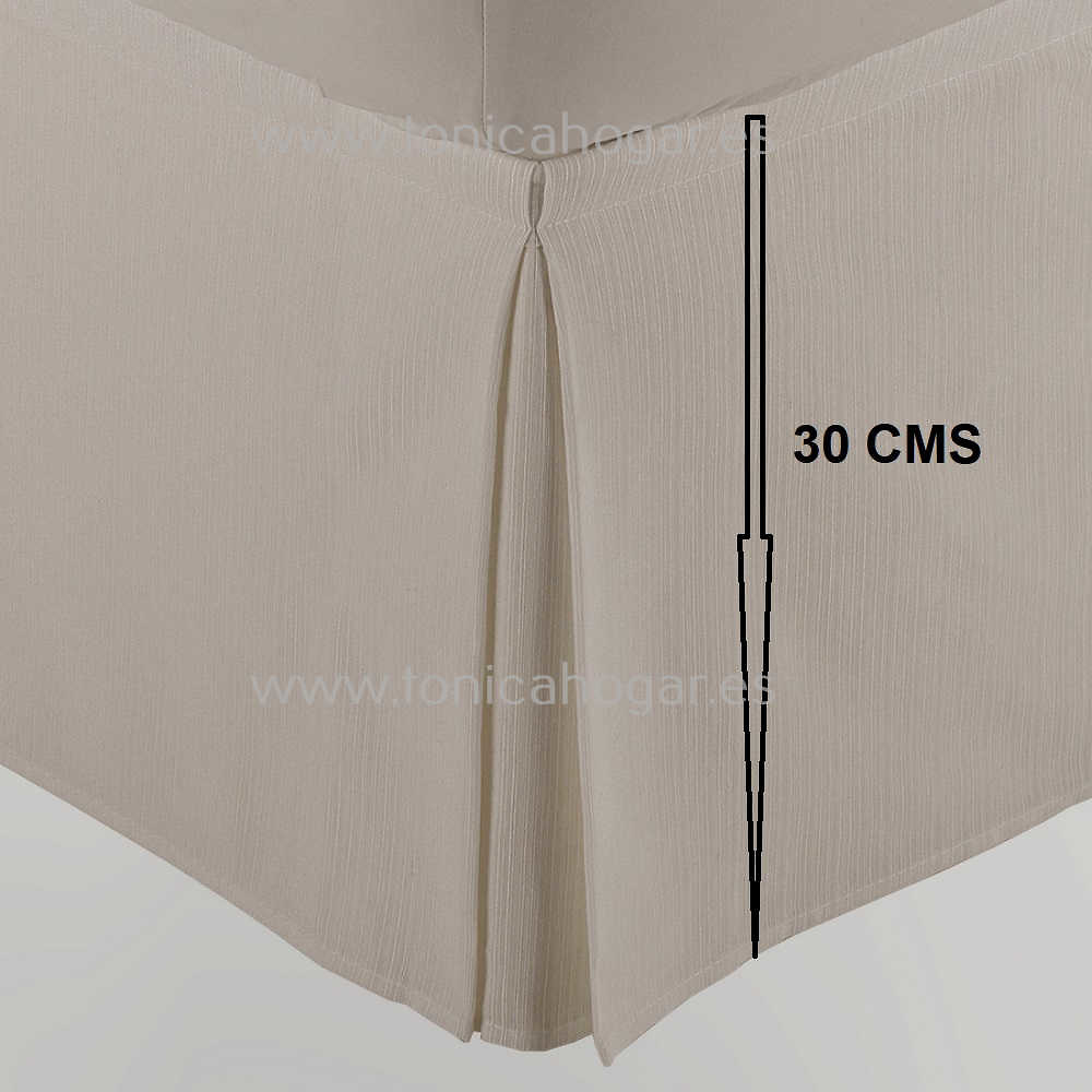 Cubre Canape 200x200 Beige - 4 Faldas de 30 cm para Cama de 200 x 200 con