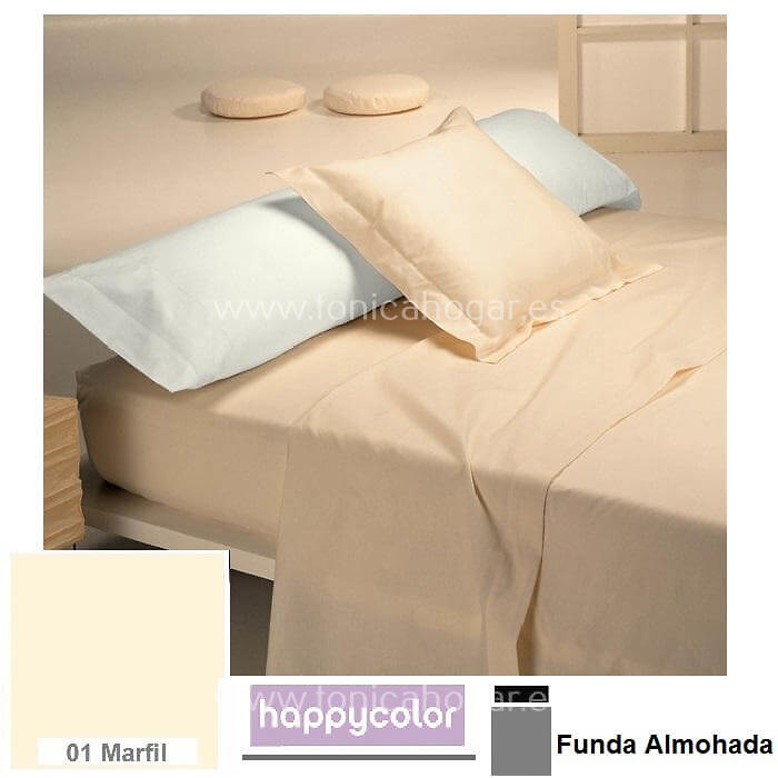Funda Almohada Happycolor Reig Marti Happycolor 01 Marfil Funda Almohada 090 Funda Almohada 105 Happycolor 01 Marfil Funda Almohada 135 Happycolor 01 Marfil Funda Almohada 150 Happycolor 01 Marfil Happycolor 01 Marfil 2 Fundas Almohadas 075-085 (2 de 50x85) 