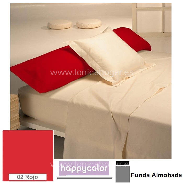 Funda Almohada Happycolor Reig Marti Happycolor 02 Rojo Funda Almohada 090 Happycolor 02 Rojo Funda Almohada 105 Happycolor 02 Rojo Funda Almohada 135 Happycolor 02 Rojo Funda Almohada 150 Happycolor 02 Rojo 2 Fundas Almohadas 075-085 (2 de 50x85) 