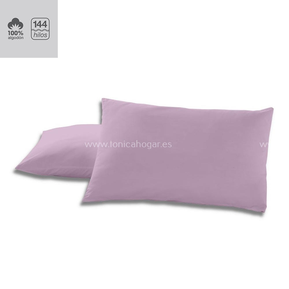 Fundas Almohadas Y Cojines Cala 100% Algodón de Es-Telia. 116 Malva 2 Fundas Almohadas 075-080 (2 de 50x80) 