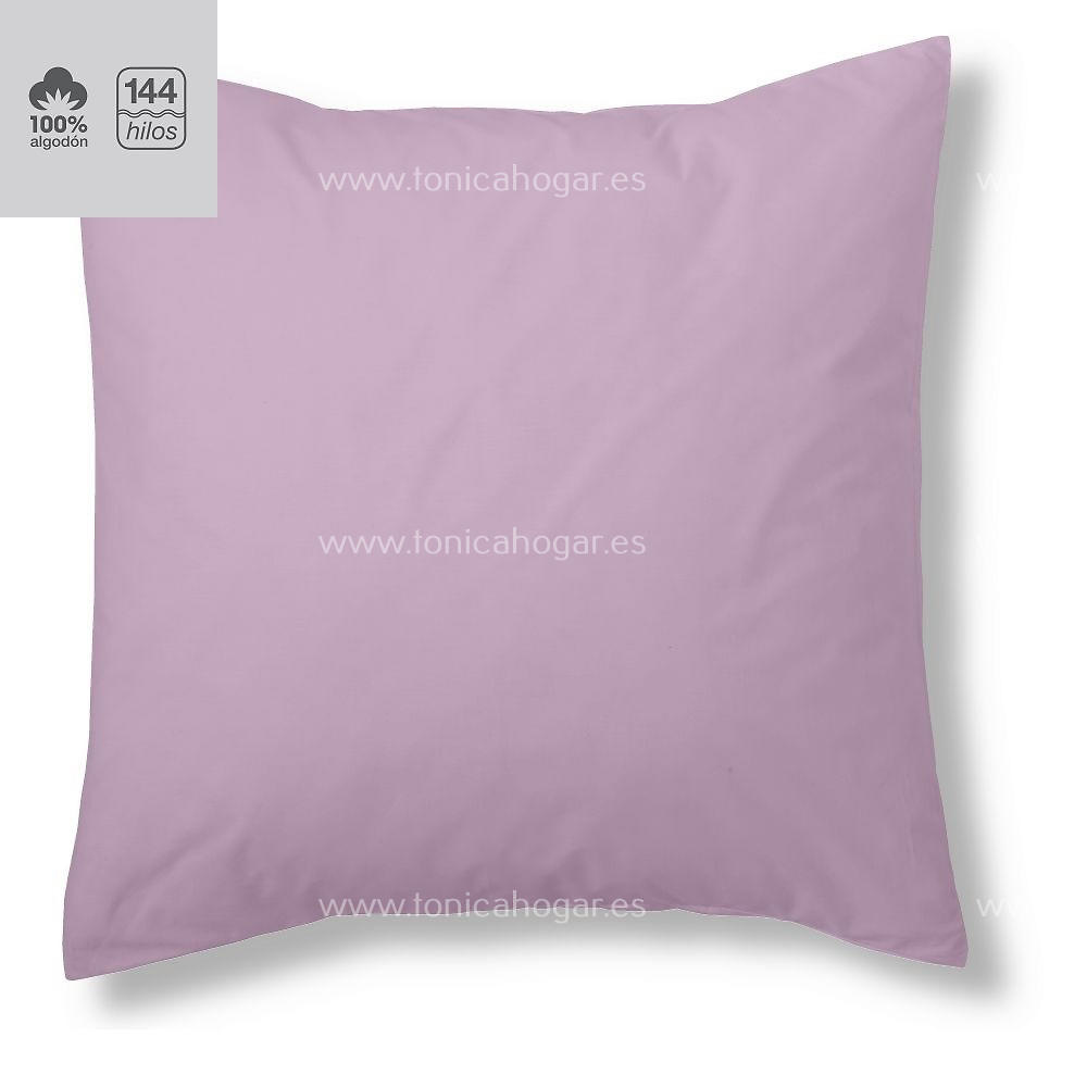 Fundas Almohadas Y Cojines Cala 100% Algodón de Es-Telia. 116 Malva Funda Cojín 40x40 