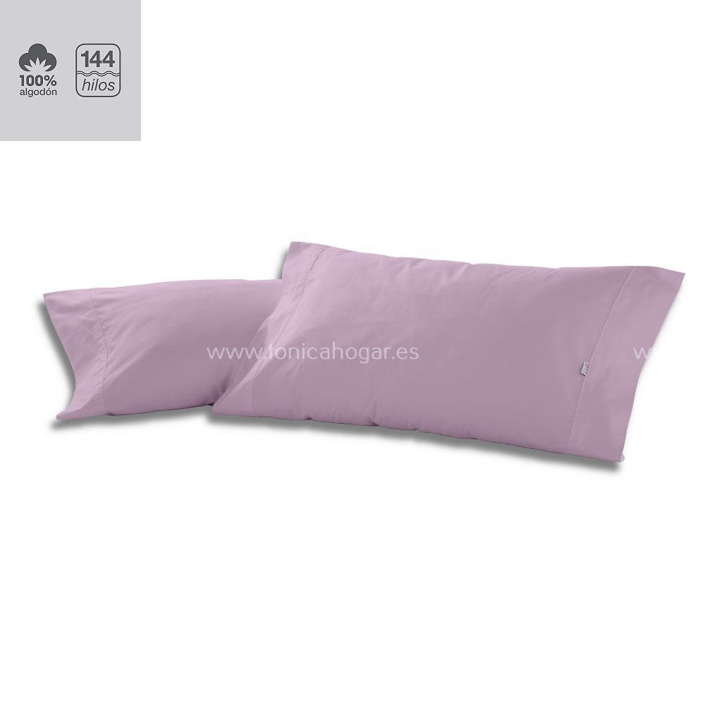 Fundas Almohadas Y Cojines Cala 100% Algodón de Es-Telia. 116 Malva Pack Funda Almohada 2 de 45x080 116 Malva Pack Funda Almohada 2 de 45x090 