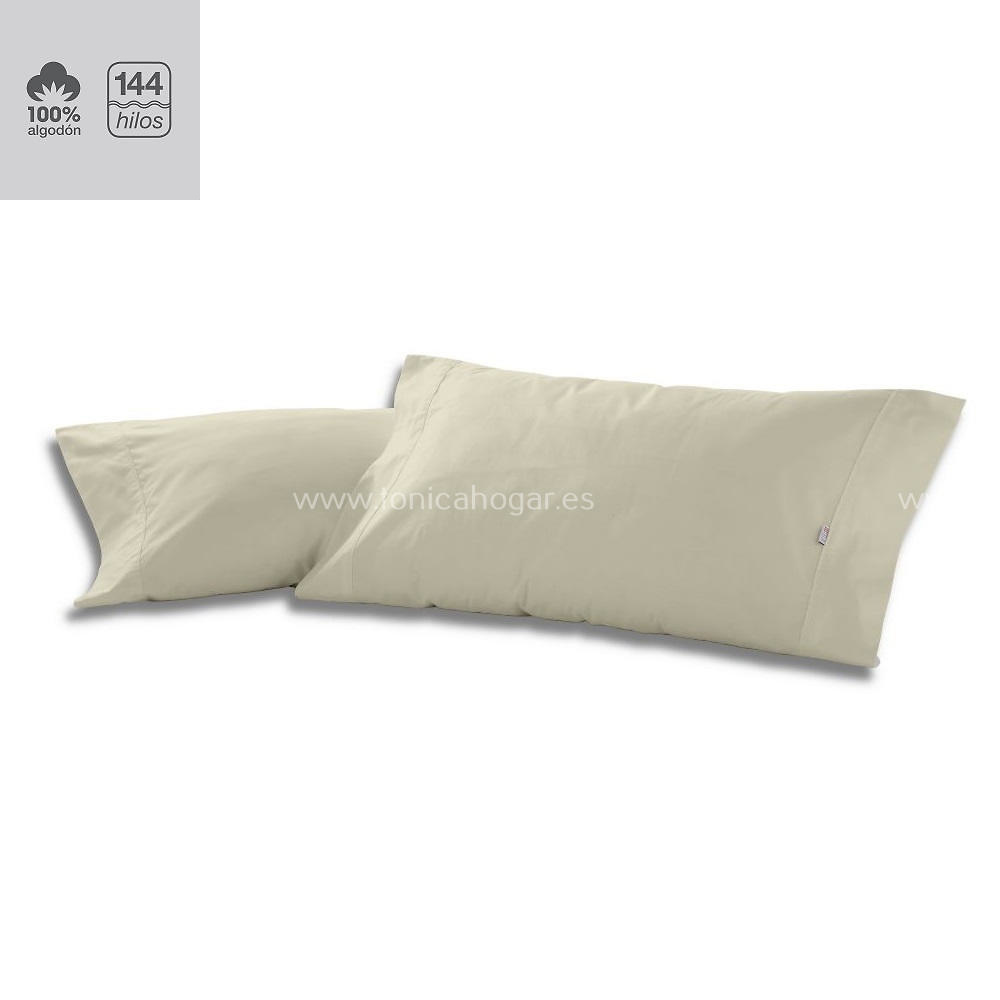 Fundas Almohadas Y Cojines Cala 100% Algodón de Es-Telia. 138 Piedra Pack Funda Almohada 2 de 45x080 138 Piedra Pack Funda Almohada 2 de 45x090 