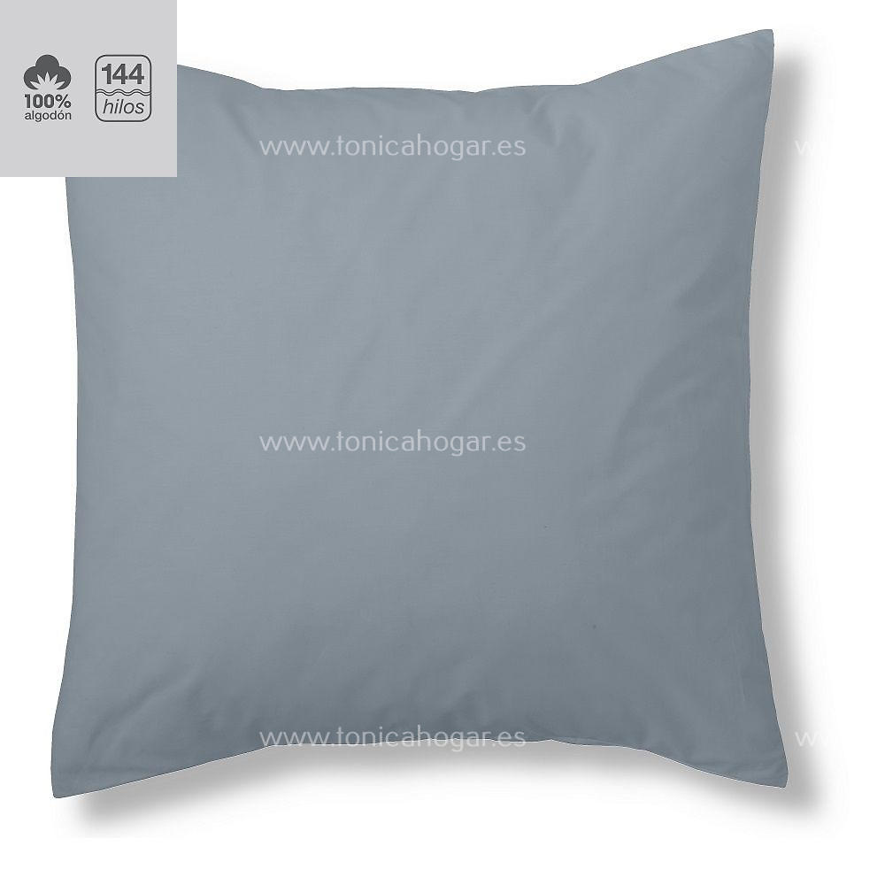 Fundas Almohadas Y Cojines Cala 100% Algodón de Es-Telia. 254 Acero Funda Cojín 40x40 