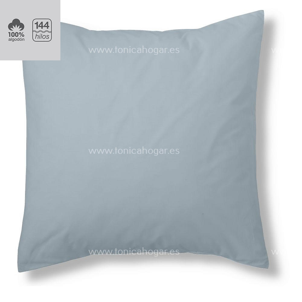 Fundas Almohadas Y Cojines Cala 100% Algodón de Es-Telia. 256 Plata Funda Cojín 40x40 