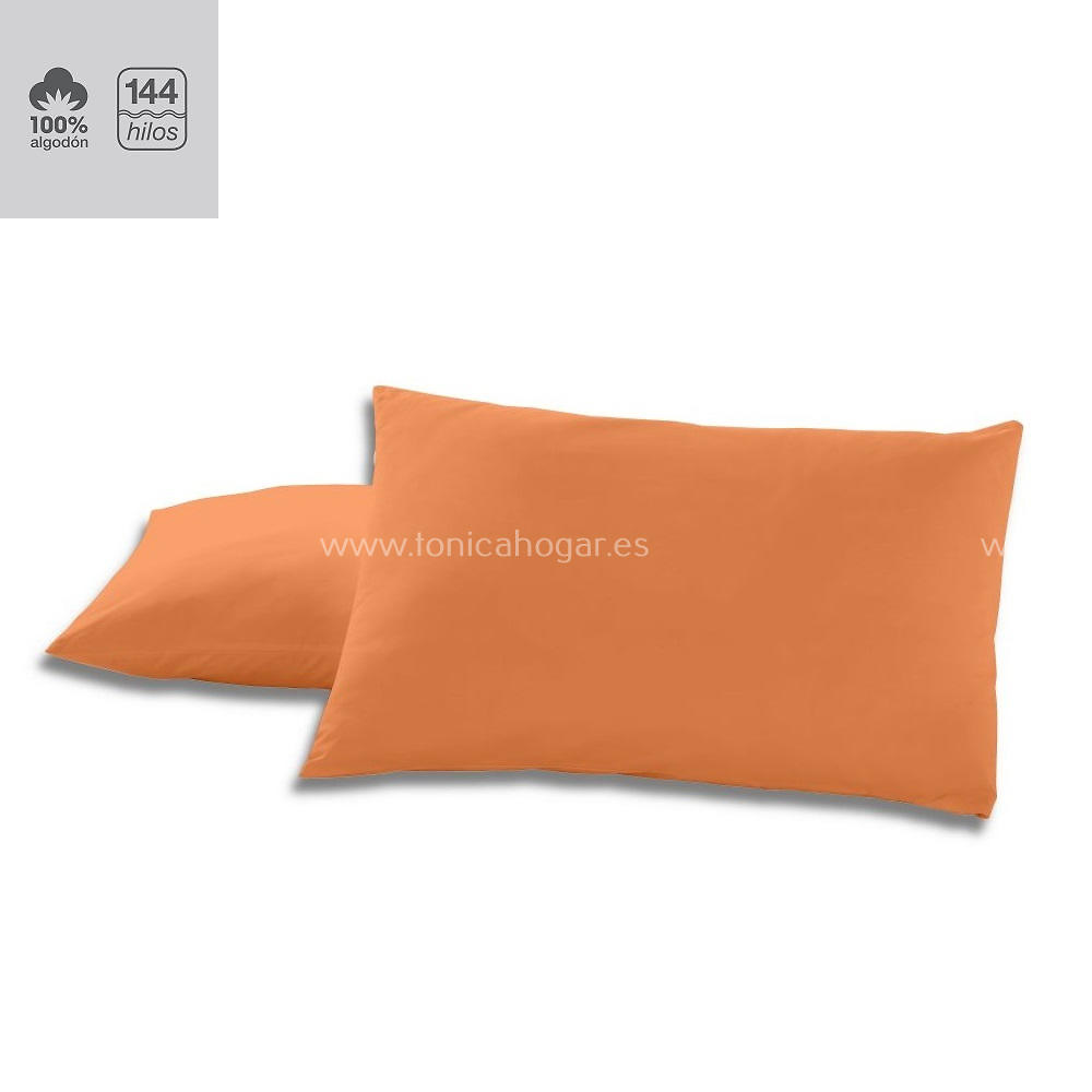 Fundas Almohadas Y Cojines Cala 100% Algodón de Es-Telia. 331 Mango 2 Fundas Almohadas 075-080 (2 de 50x80) 