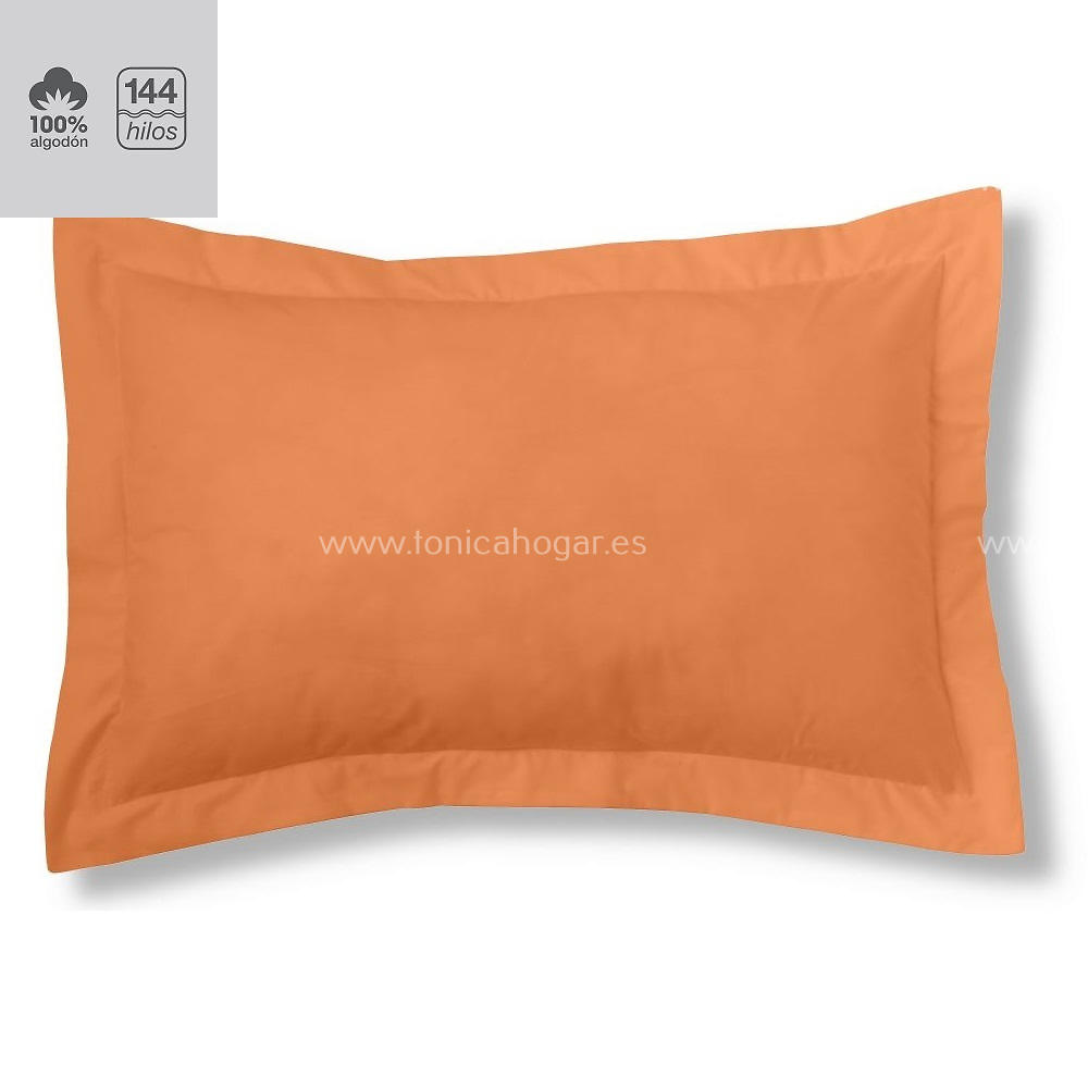 Fundas Almohadas Y Cojines Cala 100% Algodón de Es-Telia. 331 Mango Funda Cojín Pestaña 50x75+5 