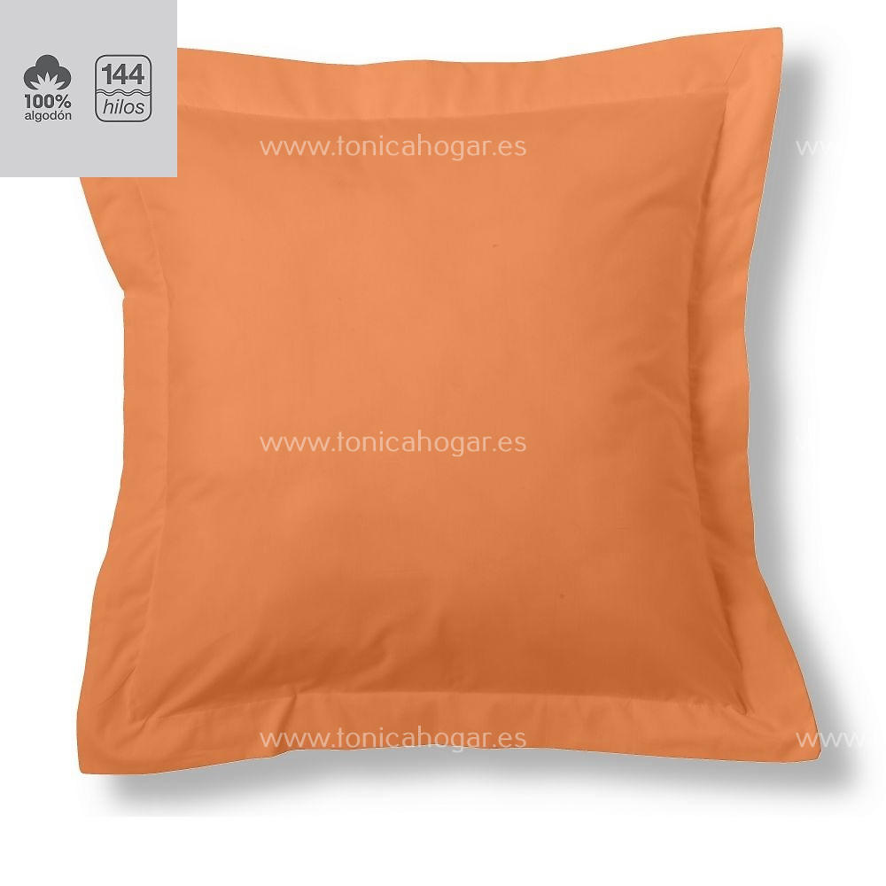 Fundas Almohadas Y Cojines Cala 100% Algodón de Es-Telia. 331 Mango Funda Cojín Pestaña 55x55+5 