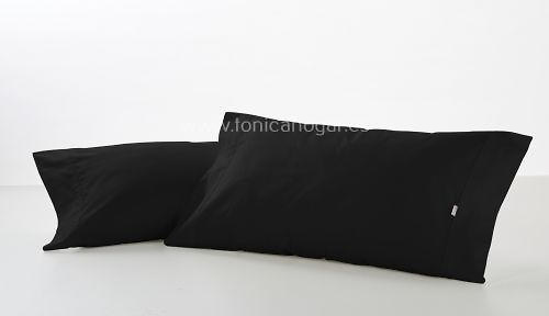 Juego de Sabanas, 100% Poliester (Negro Estampado, Cama 135/135 x 190-200  cm)