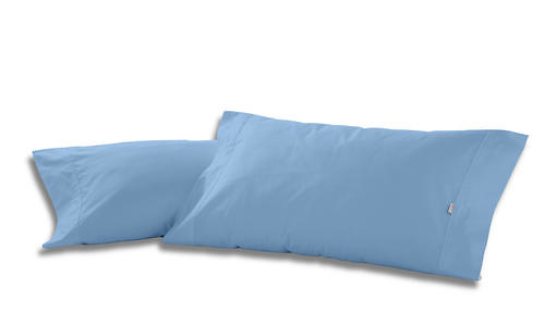 Funda de almohada Naturals Azul claro 45 x 90 cm