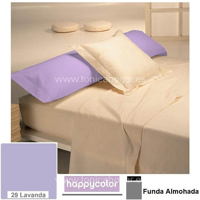 Detalle Funda Almohada Juego Funda Nórdica Candycor Fn Chicle de Reig Marti con Funda Almohada Happycolor/FA C.29 Lavanda de Reig Marti 