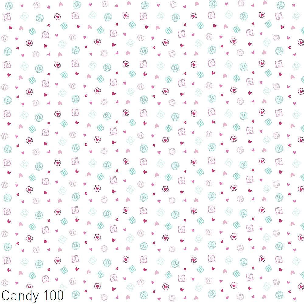 Tejido Candy 100Mt de Tejidos Jvr Multicolor Tela Alto 280 