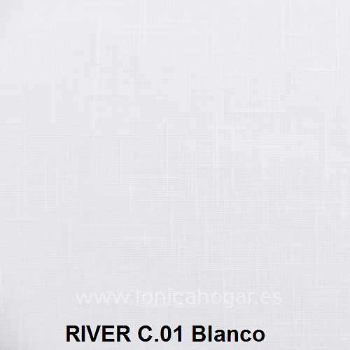 Tejido River de Cañete C.01 BLANCO Tela Alto 280 