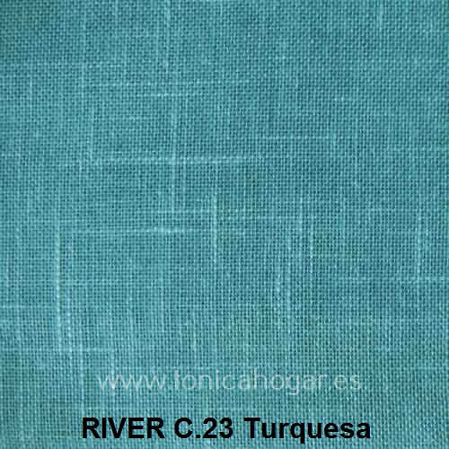 Tejido River de Cañete C.23 TURQUESA Tela Alto 280 