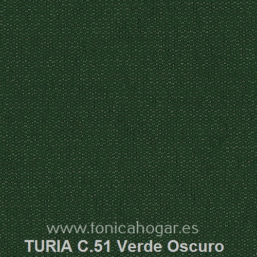Tejido Turia de Cañete C.51 Verde_Oscuro Tela Alto 280 