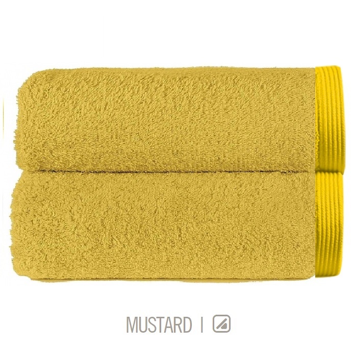 Toalla NEW PLUS de Sorema Mustard Conj. 3P (30x50,50x100,70x140) 