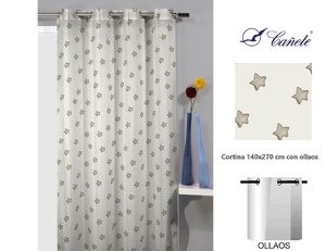 Cortina Confeccionada Bas A Beig de Cañete
