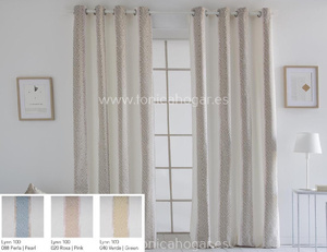 Cortina Confeccionada Lynn Vc de Tejidos Jvr