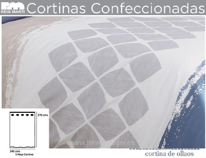 Cortina Confeccionada Unique Azul de Reig Marti