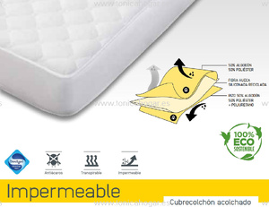 Cubrecolchon acolchado Impermeable de Mash