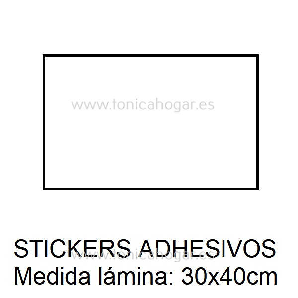 Medidas disponibles Adhesivos Corazones de Sansa 30x40 