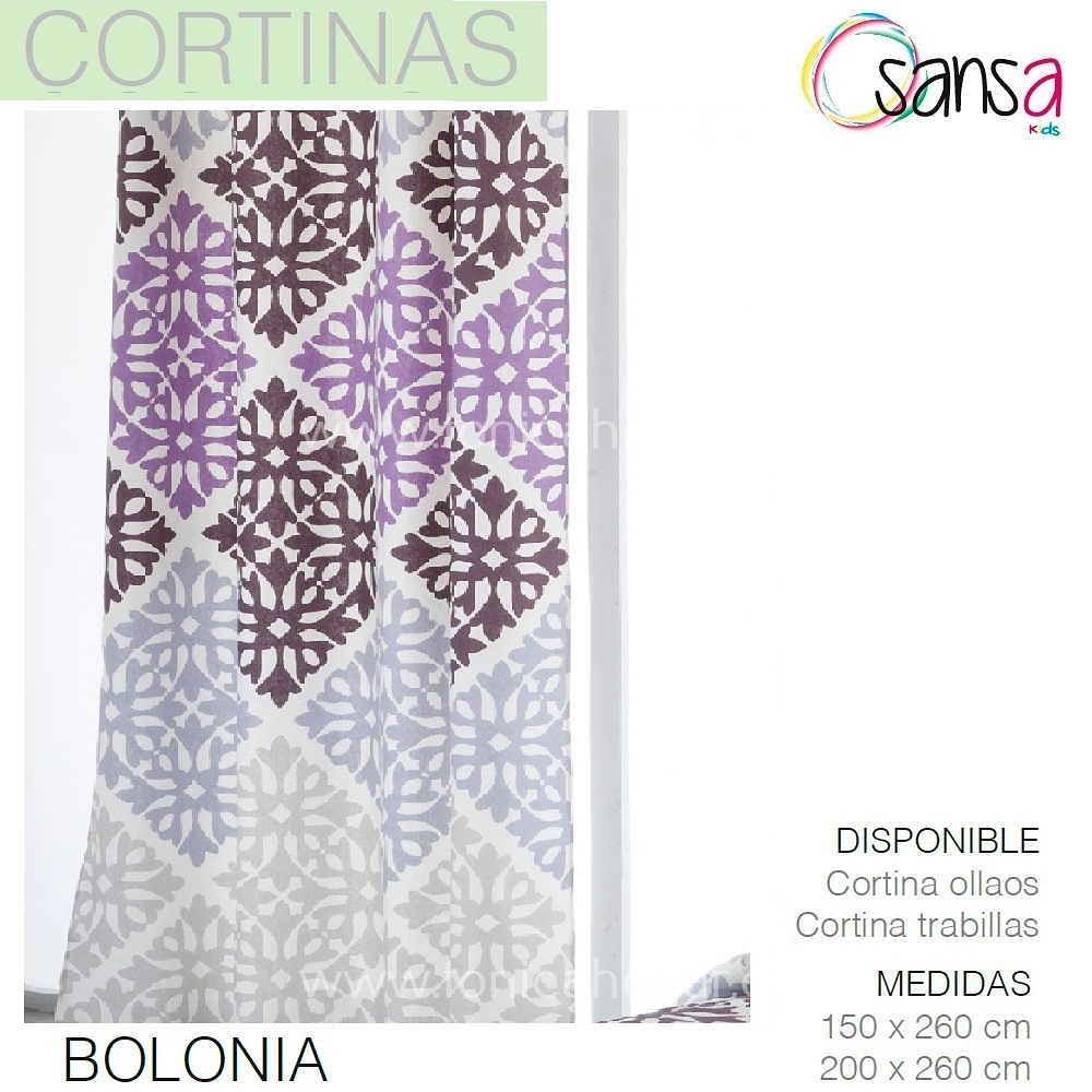 Cortina Confeccionada BOLONIA color 9 de SANSA. 