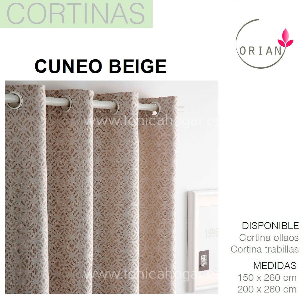Cortina Confeccionada CUNEO color 1 de Orian. 