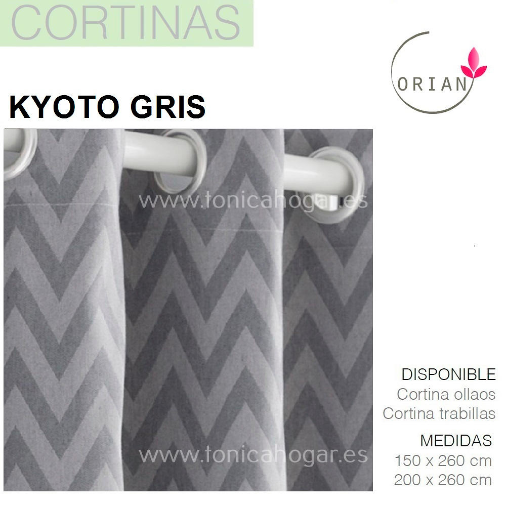Cortina Confeccionada KYOTO color 8 de Orian. 