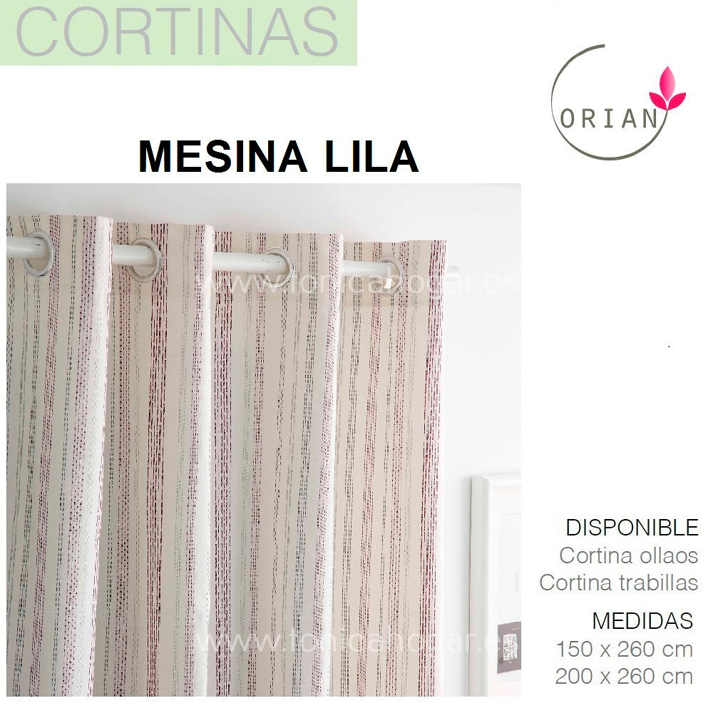 Cortina Confeccionada MESINA color 9 de Orian. 