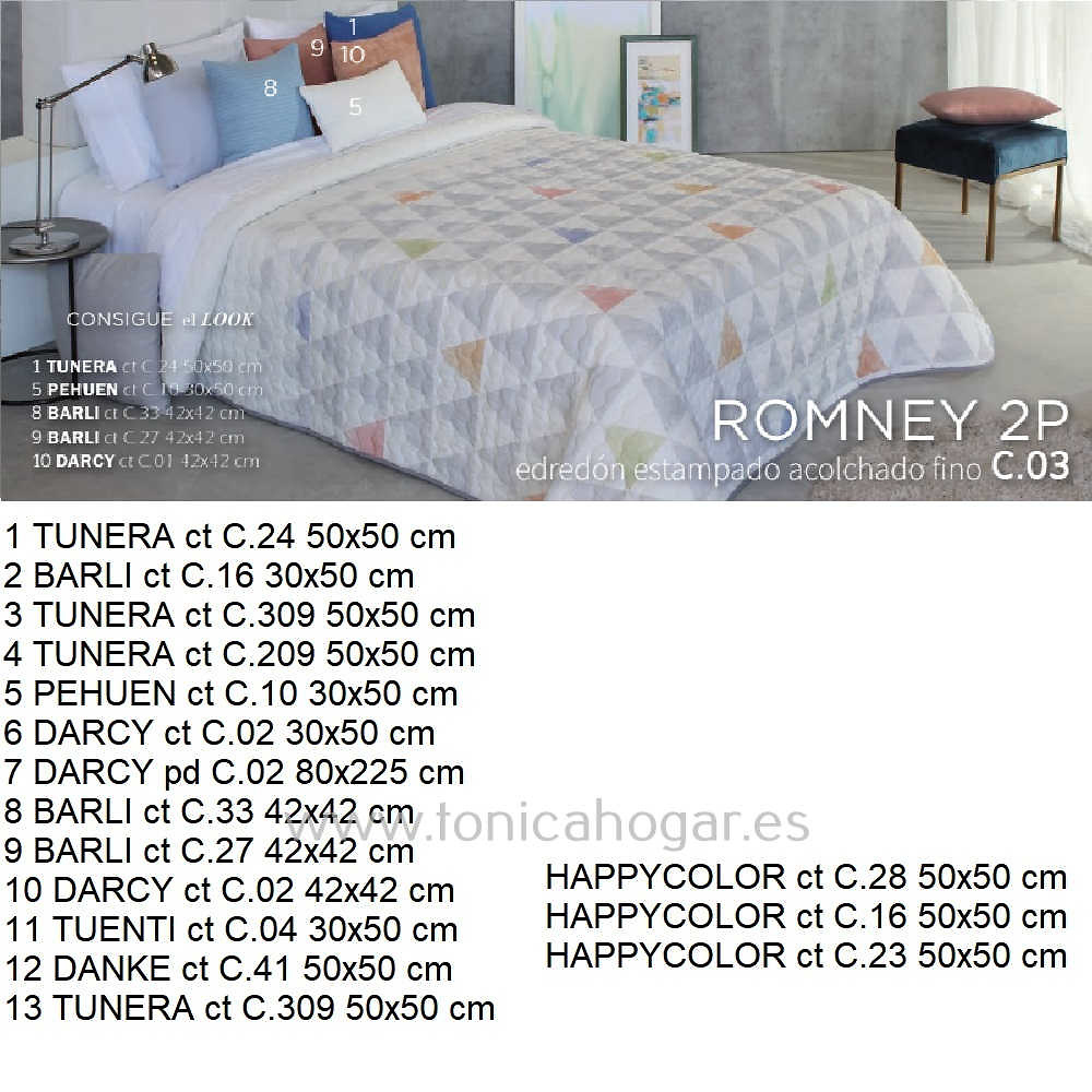 Artículos coordinados Bouti Romney Multicolor de Reig Marti 