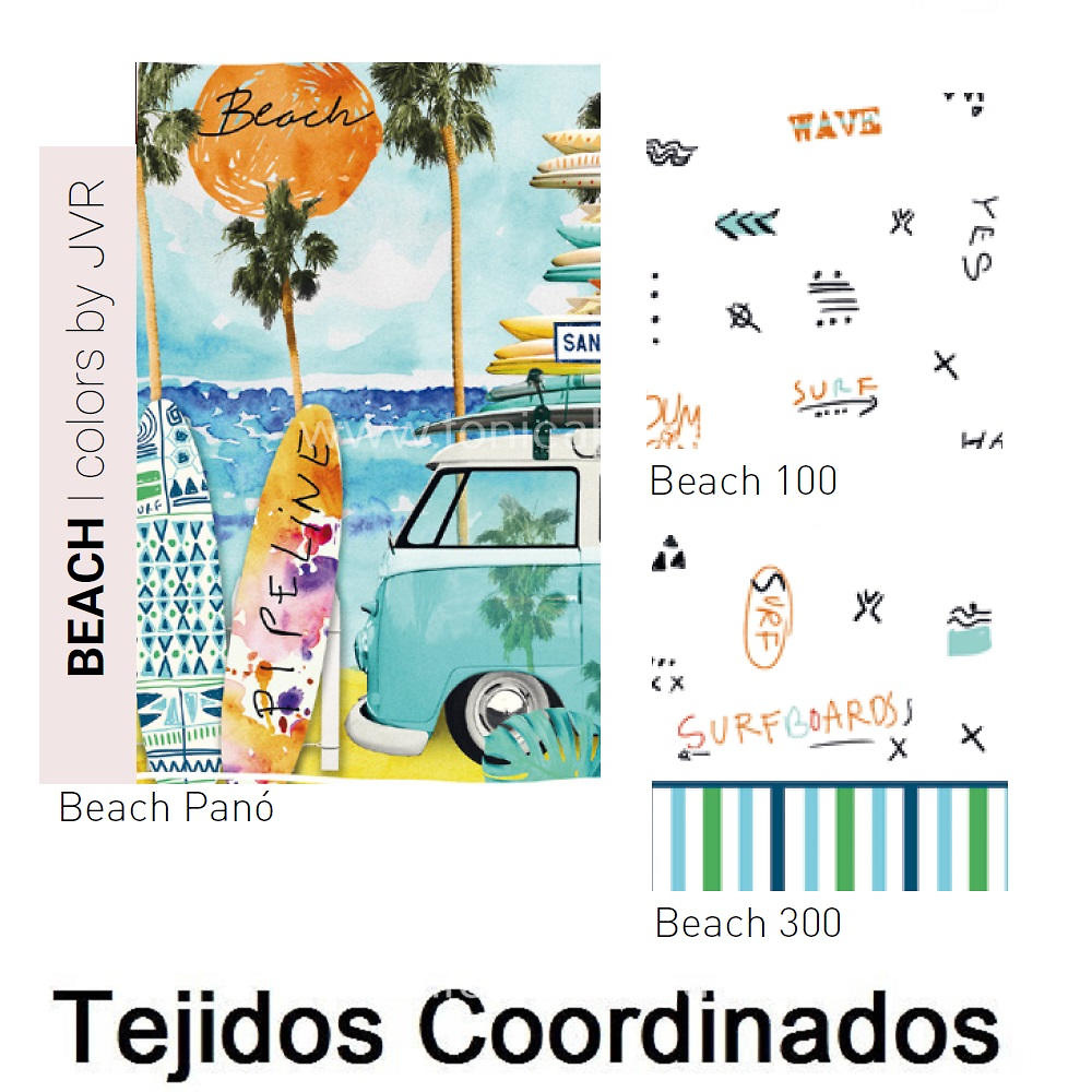 Artículos coordinados Cojín Beach Ct1 de Tejidos Jvr 