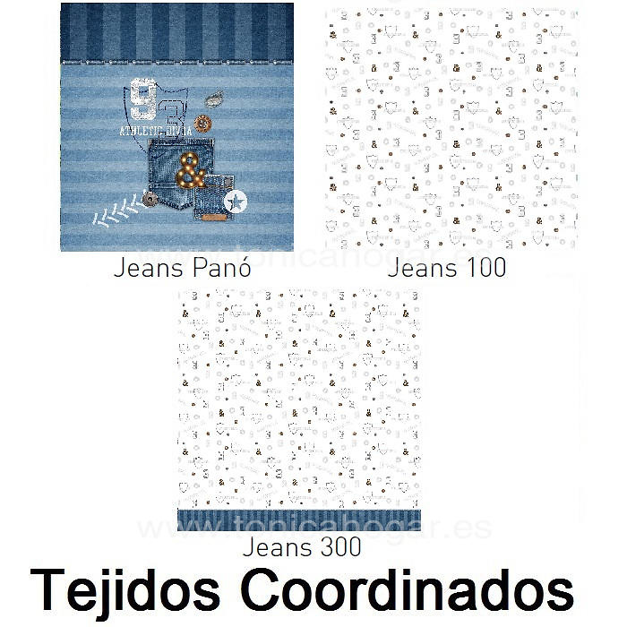 Artículos coordinados Cojín Jeans Ct1 de Tejidos Jvr 
