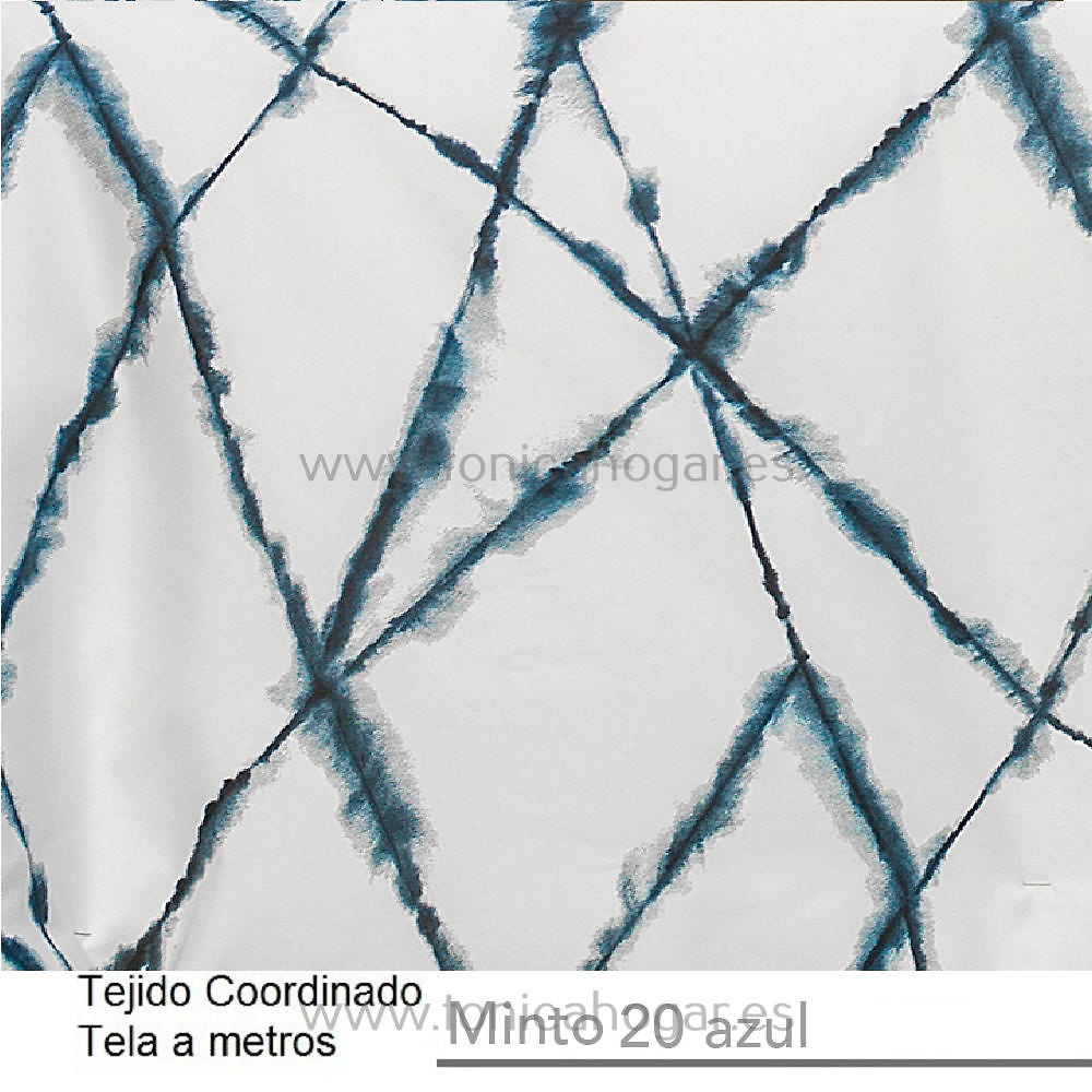 Detalle Tejido Cojín Minto 20 Azul de Cañete con Metraje Minto/MT C.20 AZUL de Cañete 