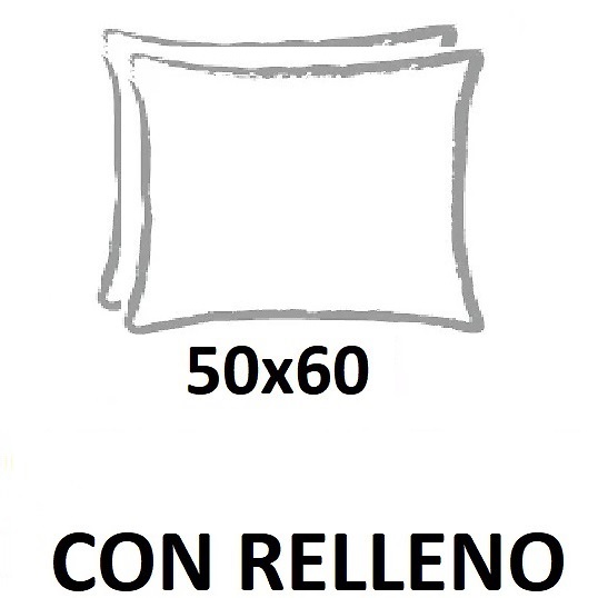 Medidas disponibles Cojin Elian Blanco de Tejidos JVR 50x60 