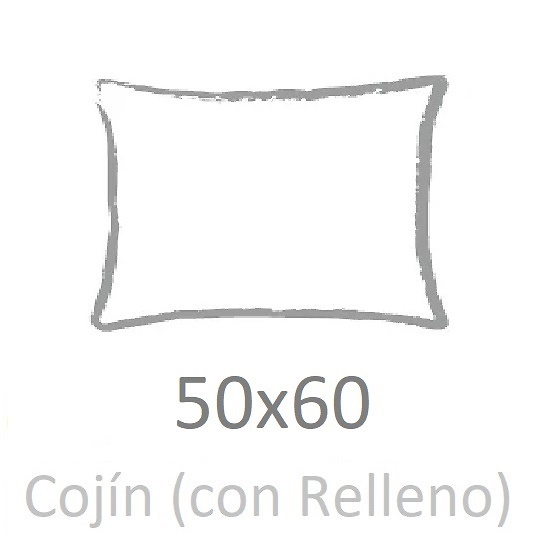 Medidas disponibles Cojin Roma de Tejidos JVR 50x60 
